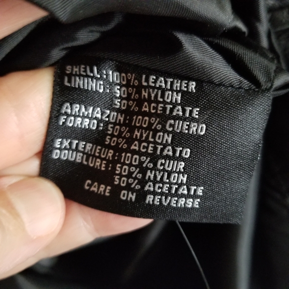 NWT black leather skirt. Size 8 - Picture 4 of 5